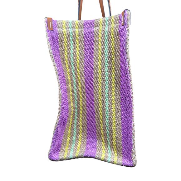 Gucci Jute Tote with Brown Leather Trim NWT - Picture 7 of 8